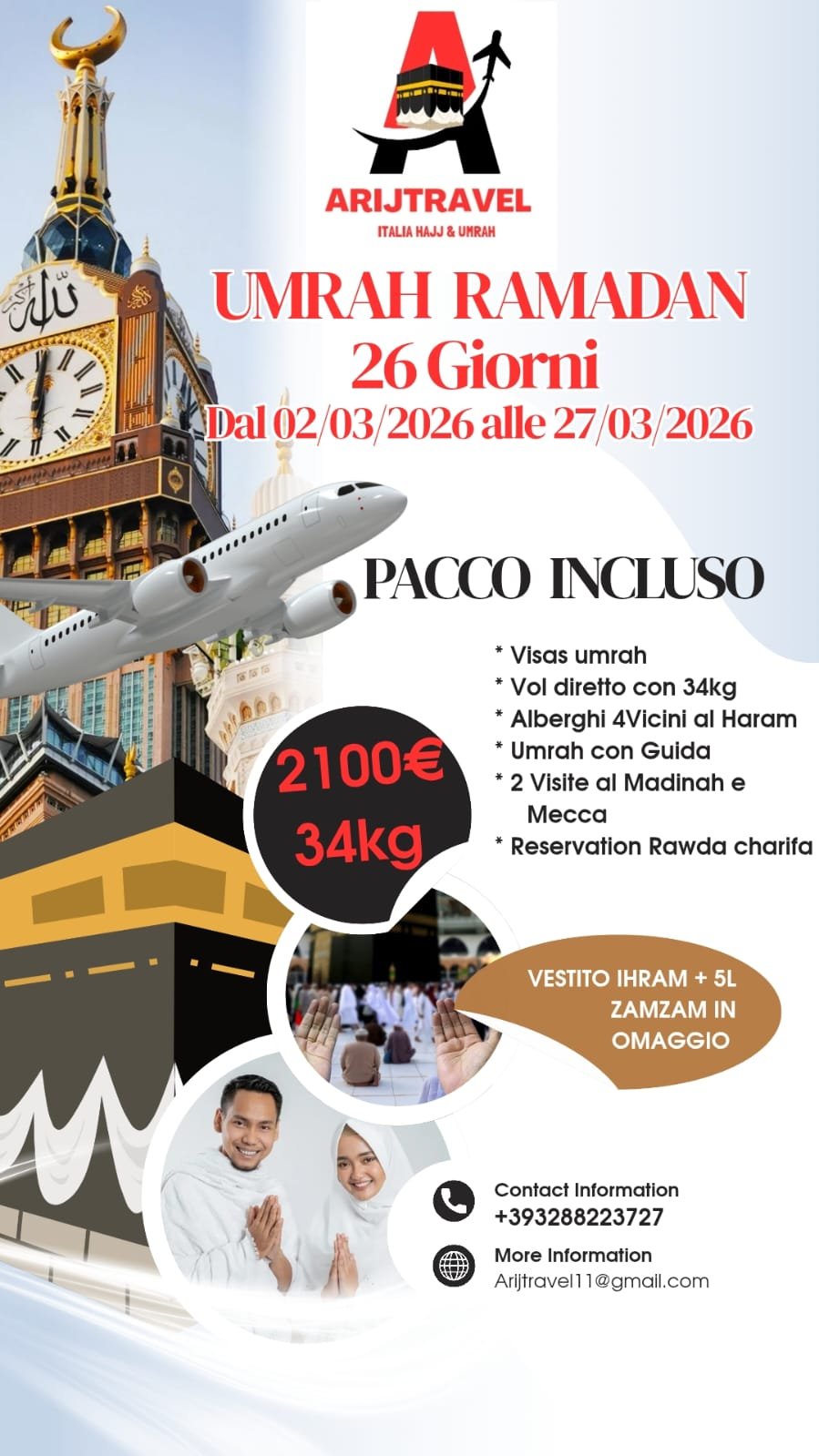 OMRAH RAMADAN 2026 – 26 JOURS